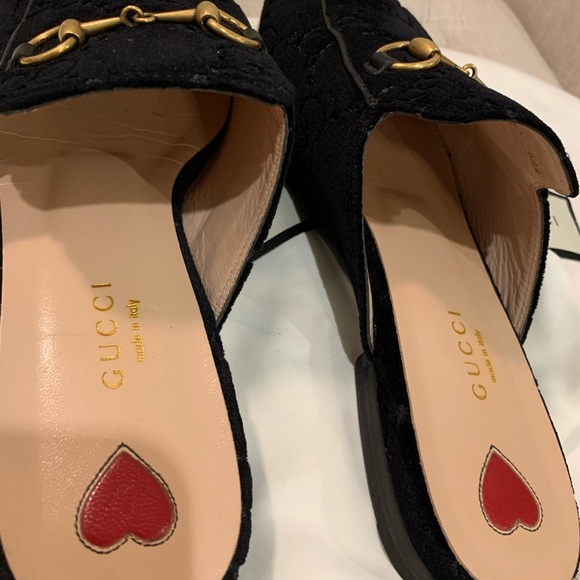 Gucci Princetown Velvet Mules/37/Black - Picture 10 of 12